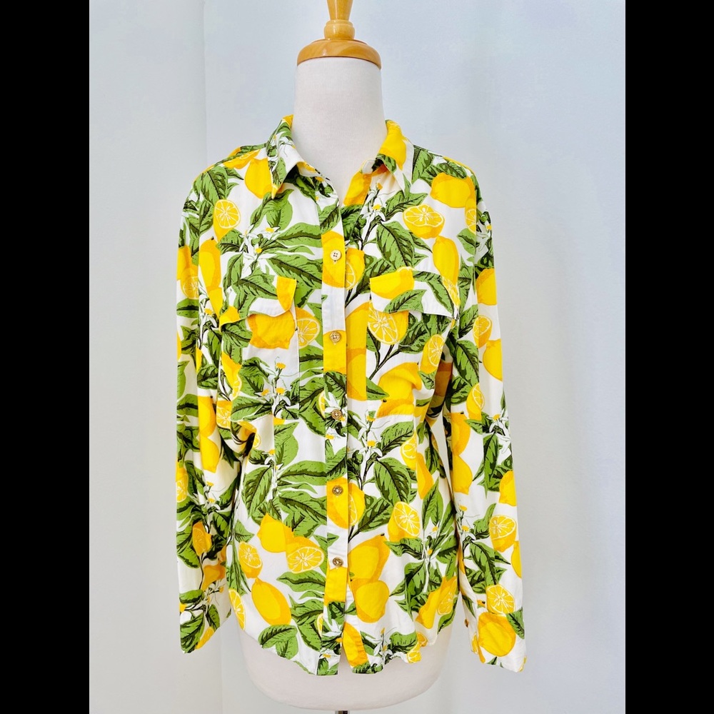 C. WONDER LEMON PRINT SHIRT